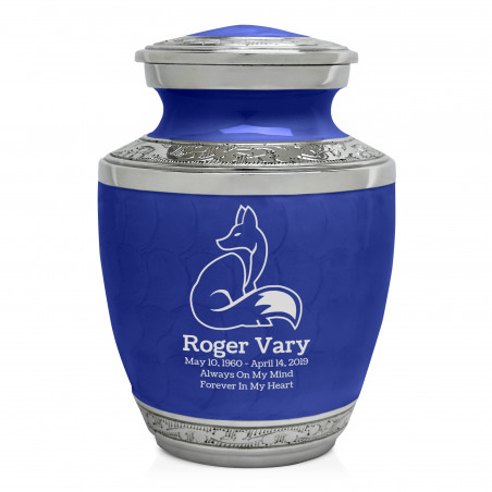 Fox II Sharing Urn - Royal Blue