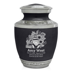 Garden Gnome Sharing Urn - Ebony Black