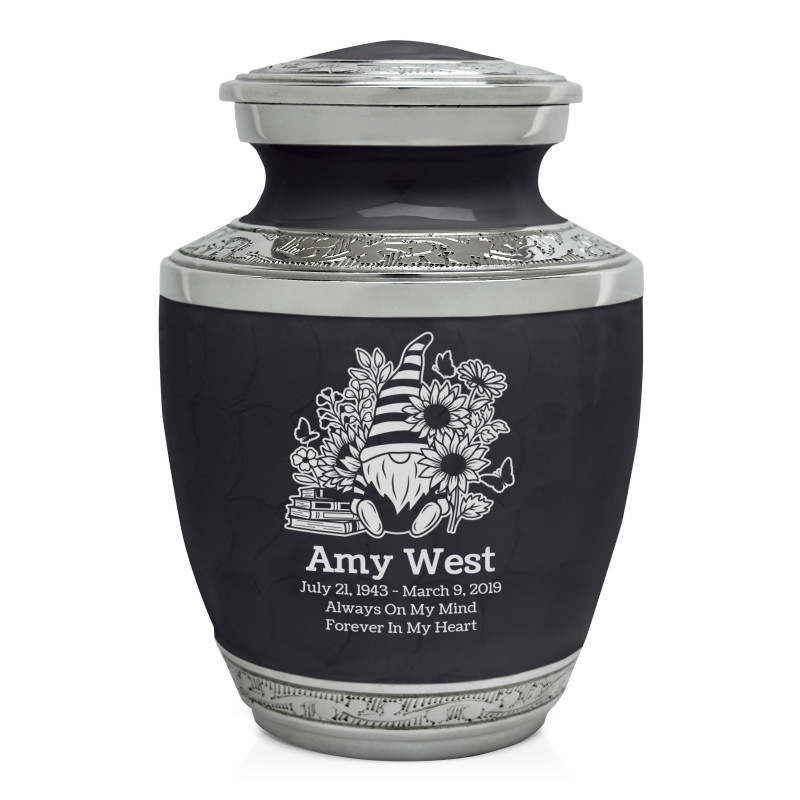 Garden Gnome Sharing Urn - Ebony Black