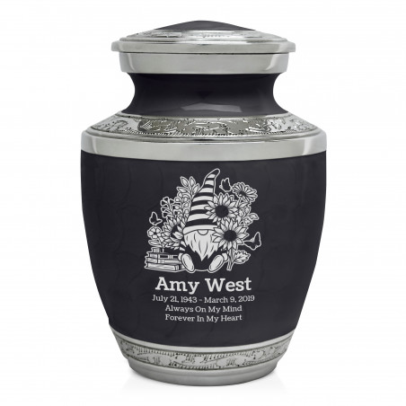 Garden Gnome Sharing Urn - Ebony Black