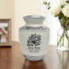 Garden Gnome Sharing Urn - Radiant White
