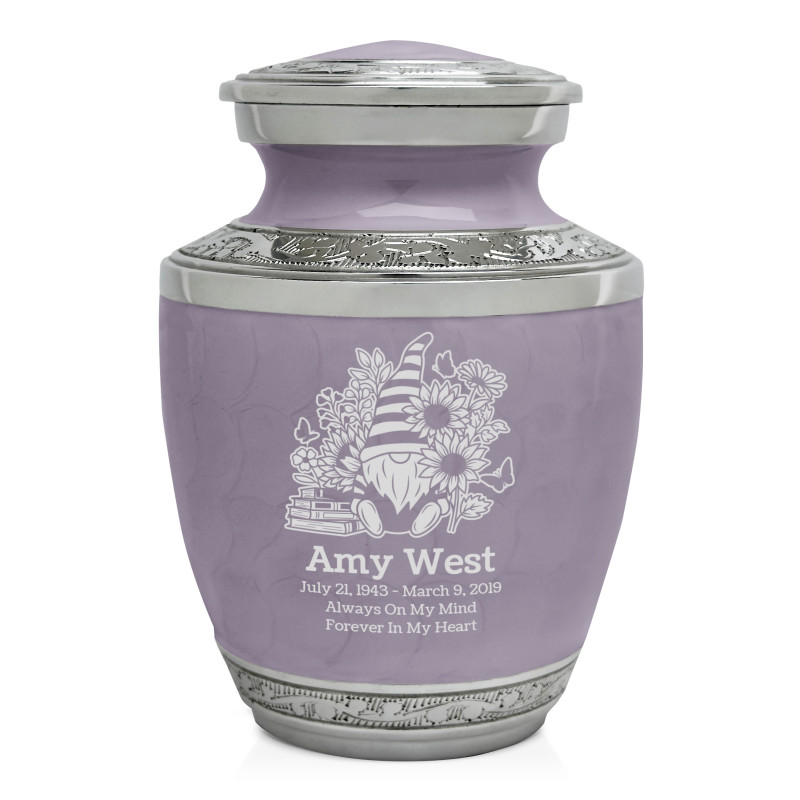 Garden Gnome Sharing Urn - Regal Purple