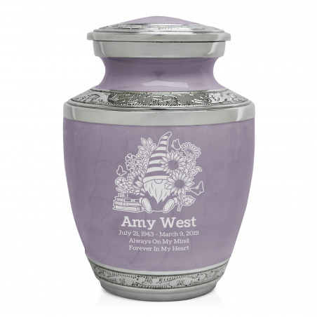 Garden Gnome Sharing Urn - Regal Purple