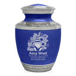 Garden Gnome Sharing Urn - Royal Blue
