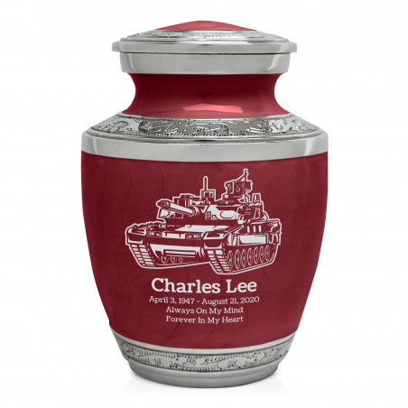 Tank Sharing Urn - Rose Red