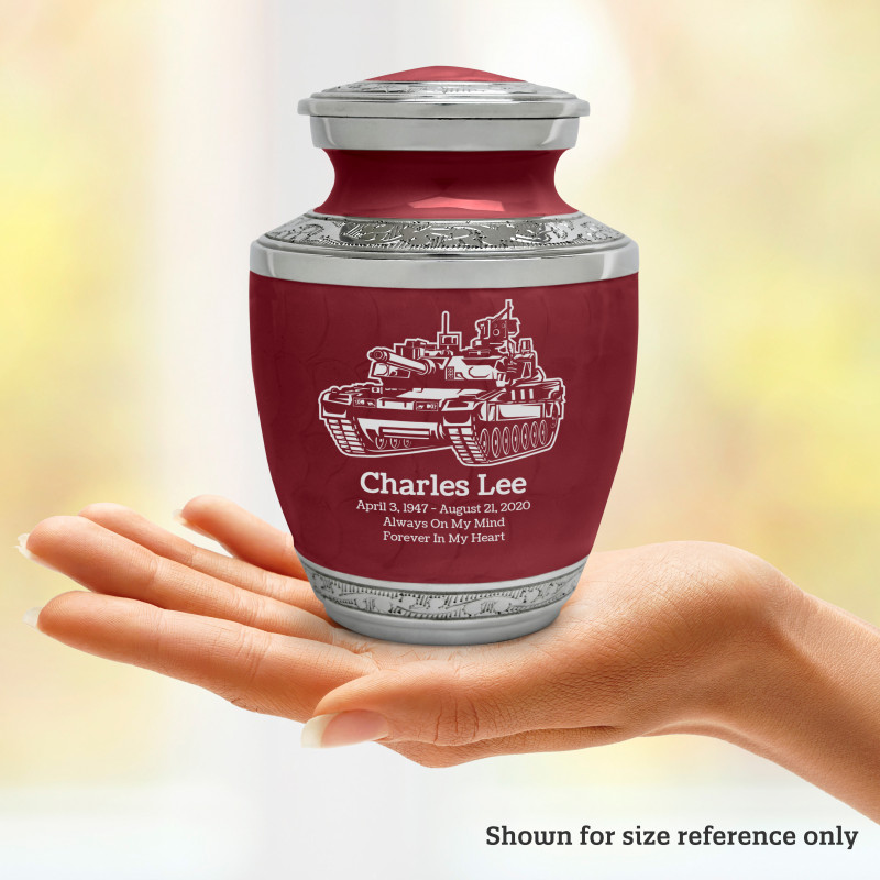 Tank Sharing Urn - Rose Red