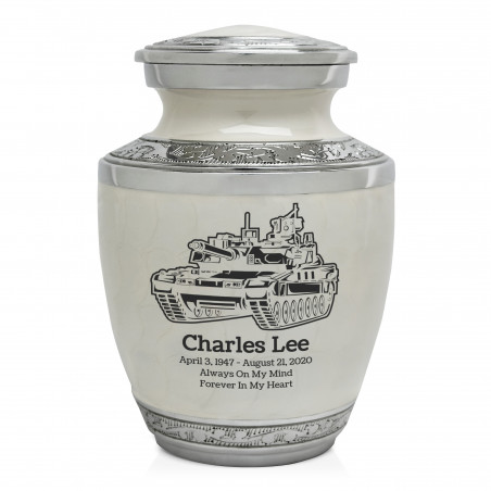 Tank Sharing Urn - Radiant White