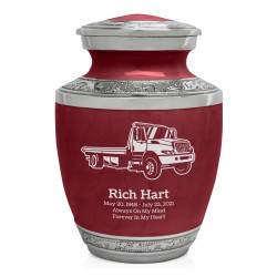 Tow Truck Sharing Urn - Rose Red