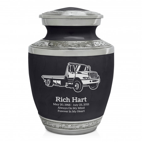 Tow Truck Sharing Urn - Ebony Black