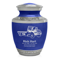 Tow Truck Sharing Urn - Royal Blue