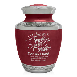 You Are My Sunshine Sharing Urn - Rose Red