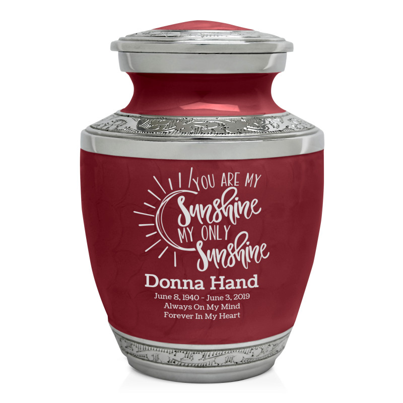 You Are My Sunshine Sharing Urn - Rose Red