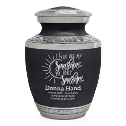 You Are My Sunshine Sharing Urn - Ebony Black