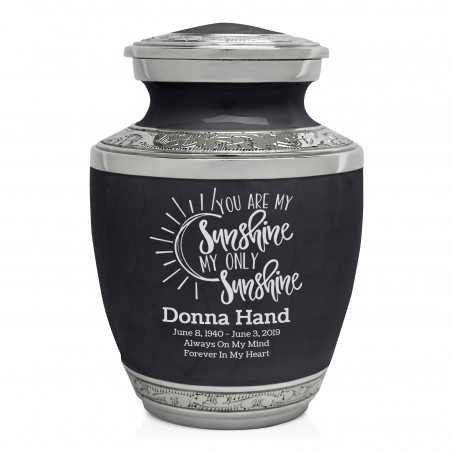 You Are My Sunshine Sharing Urn - Ebony Black
