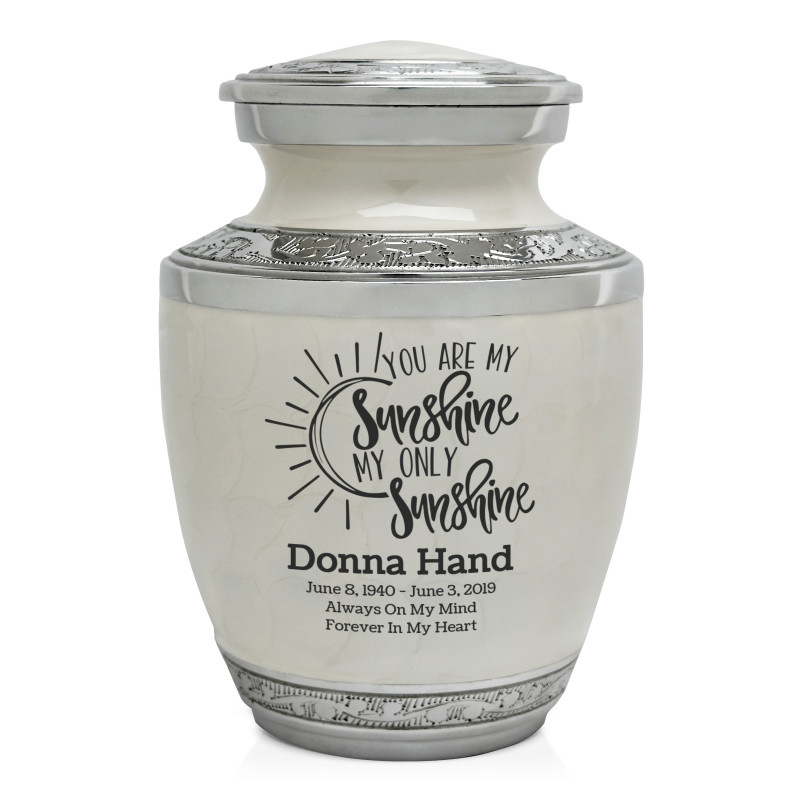 You Are My Sunshine Sharing Urn - Radiant White