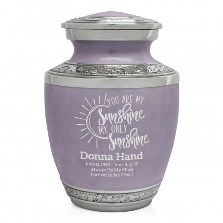 You Are My Sunshine Sharing Urn - Regal Purple