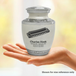 Harmonica Sharing Urn - Radiant White