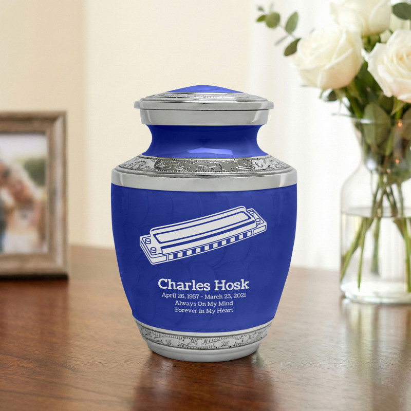 Harmonica Sharing Urn - Royal Blue