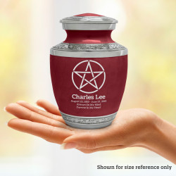 Pentagram Sharing Urn - Rose Red