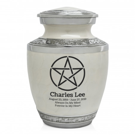 Pentagram Sharing Urn - Radiant White