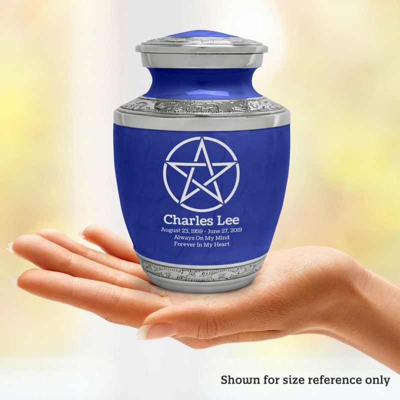 Pentagram Sharing Urn - Royal Blue