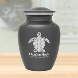 Sea Turtle Sharing Urn - Gunmetal Gray