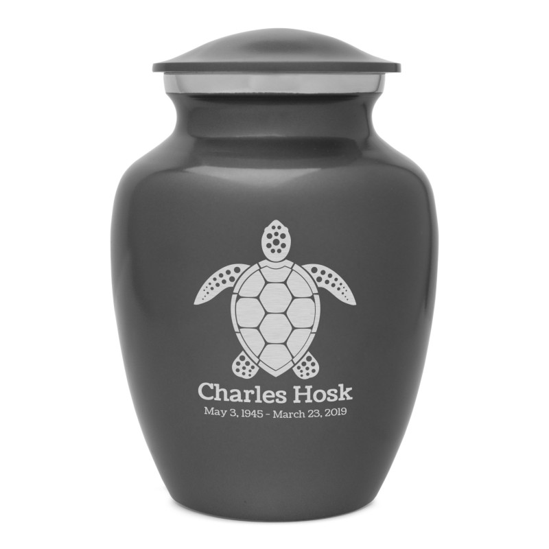 Sea Turtle Sharing Urn - Gunmetal Gray