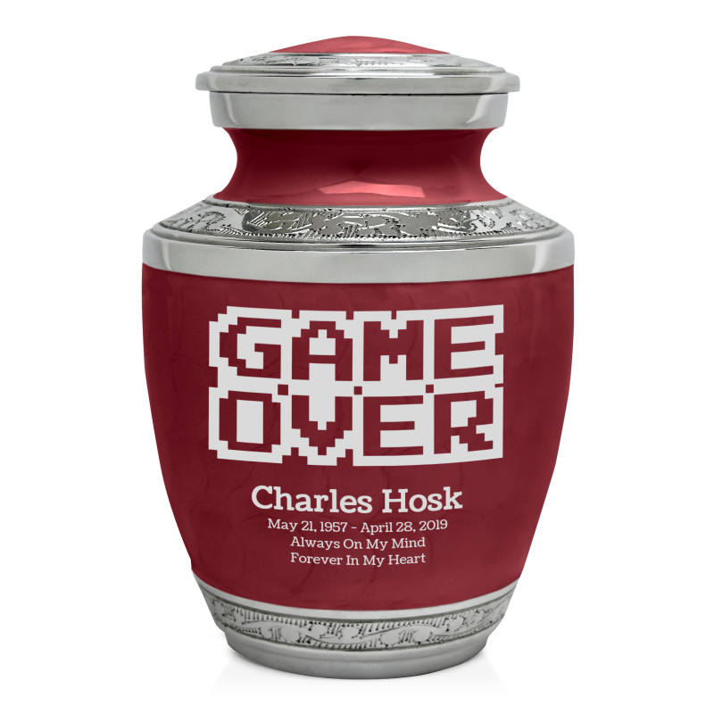Game Over Sharing Urn - Rose Red