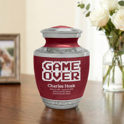 Game Over Sharing Urn - Rose Red
