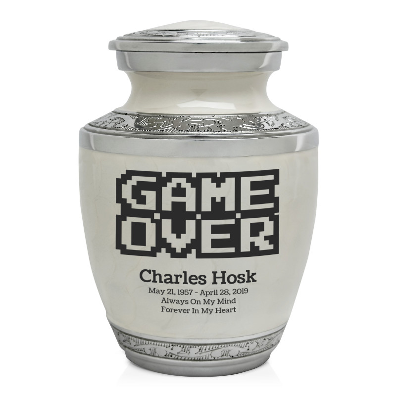 Game Over Sharing Urn - Radiant White