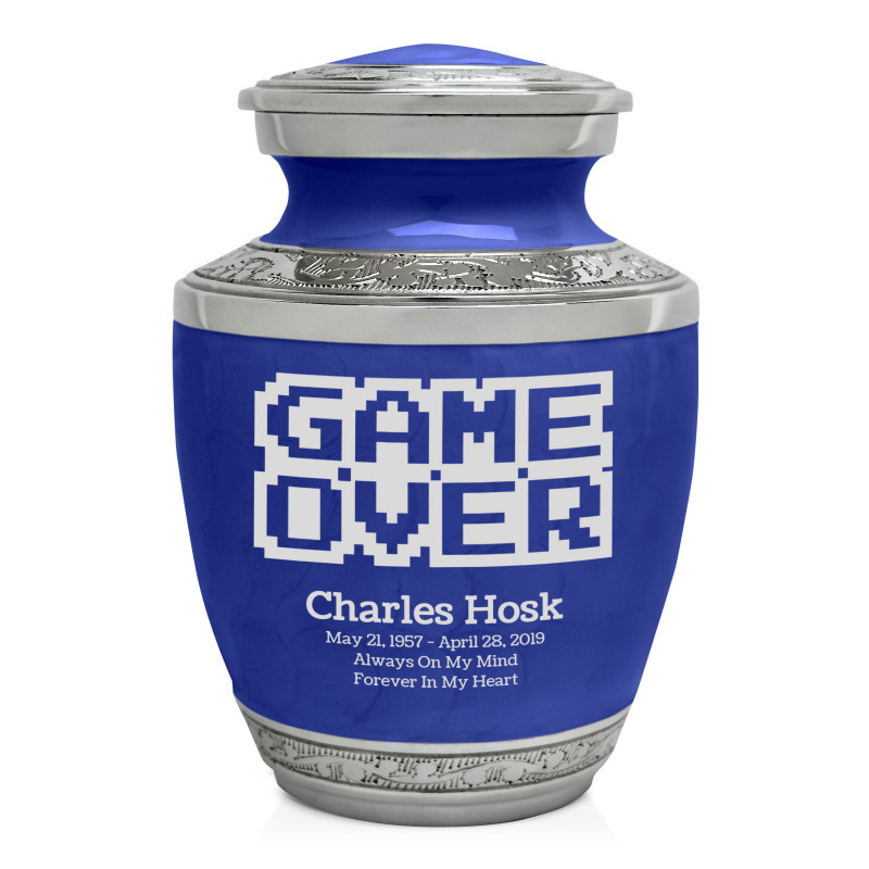 Game Over Sharing Urn - Royal Blue