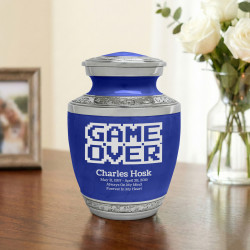 Game Over Sharing Urn - Royal Blue