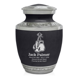 Boxing Gloves Sharing Urn - Ebony Black