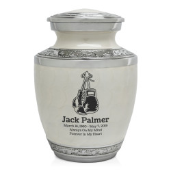 Boxing Gloves Sharing Urn - Radiant White