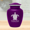 Sea Turtle Sharing Urn - Purple Luster