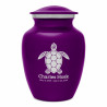 Sea Turtle Sharing Urn - Purple Luster