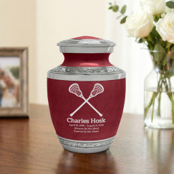 Lacrosse Sharing Urn - Rose Red