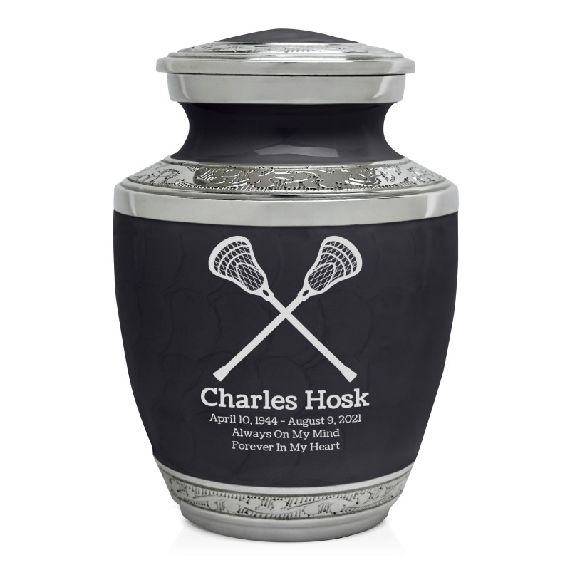 Lacrosse Sharing Urn - Ebony Black