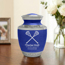 Lacrosse Sharing Urn - Royal Blue