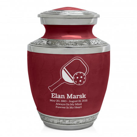Pickleball Sharing Urn - Rose Red
