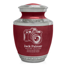 Camera Sharing Urn - Rose Red