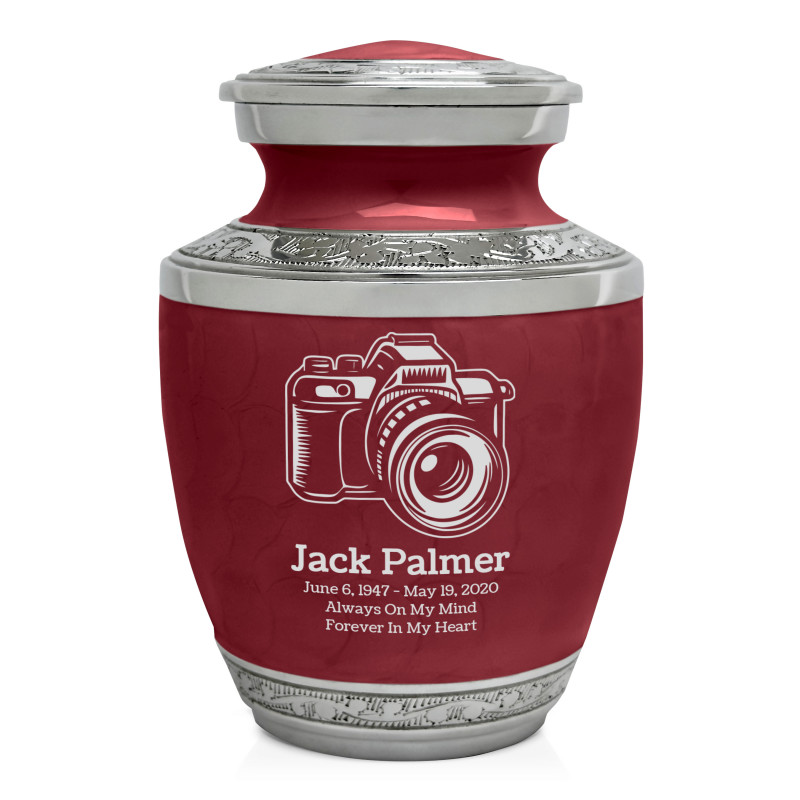 Camera Sharing Urn - Rose Red