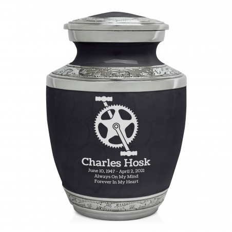 Bike Crank Sharing Urn - Ebony Black