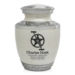 Bike Crank Sharing Urn - Radiant White