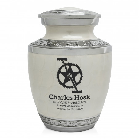 Bike Crank Sharing Urn - Radiant White