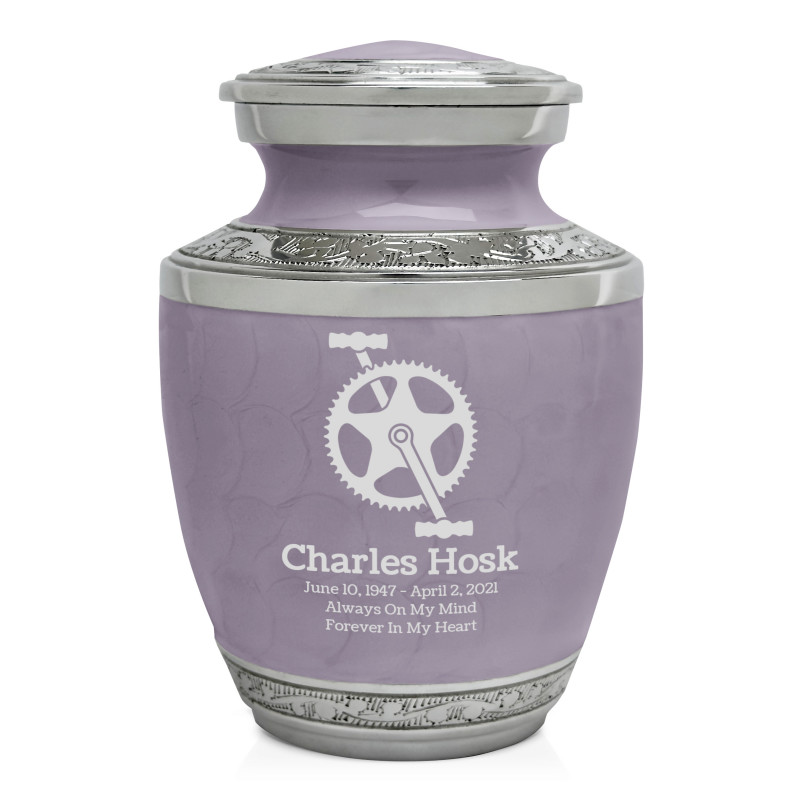 Bike Crank Sharing Urn - Regal Purple