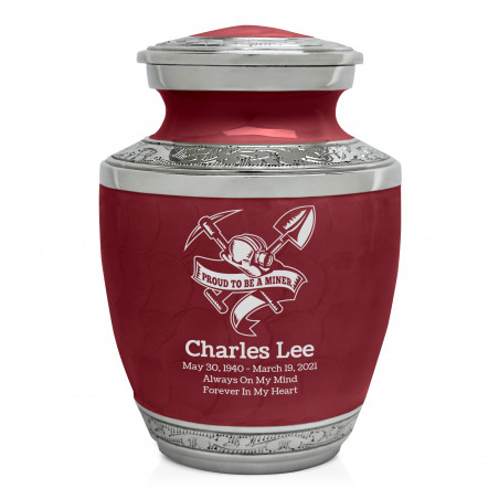 Miner Sharing Urn - Rose Red