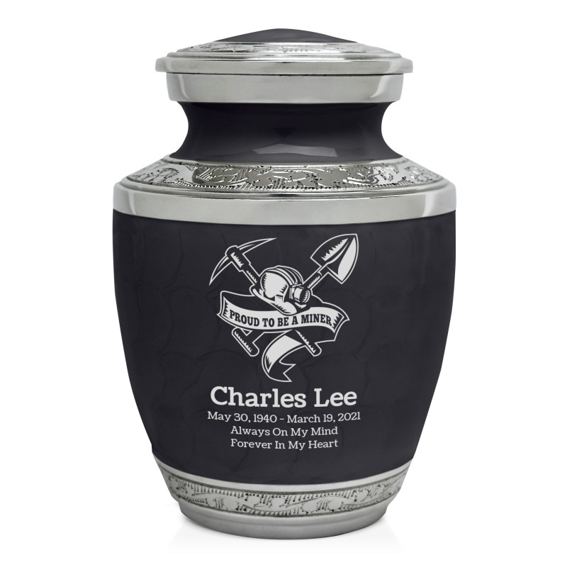 Miner Sharing Urn - Ebony Black