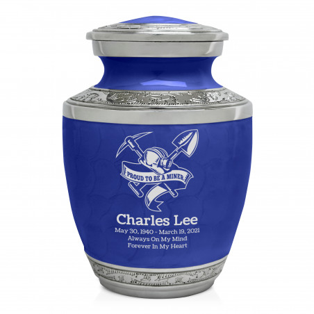 Miner Sharing Urn - Royal Blue