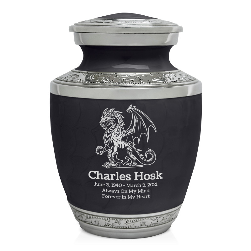 Dragon Sharing Urn - Ebony Black